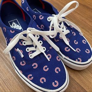 Vans x MLB Authentic Cubs Canvas Skate Shoes
